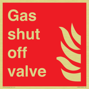 Gas shut off valve
